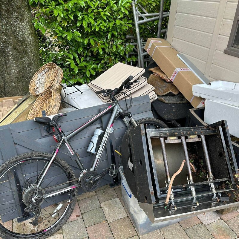 Bike and general old items from a house clearance
