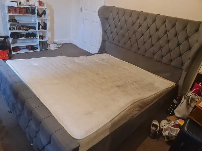 King Size Bed and Mattress.