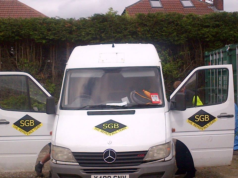 SGB The Removals Team Logo on a Van