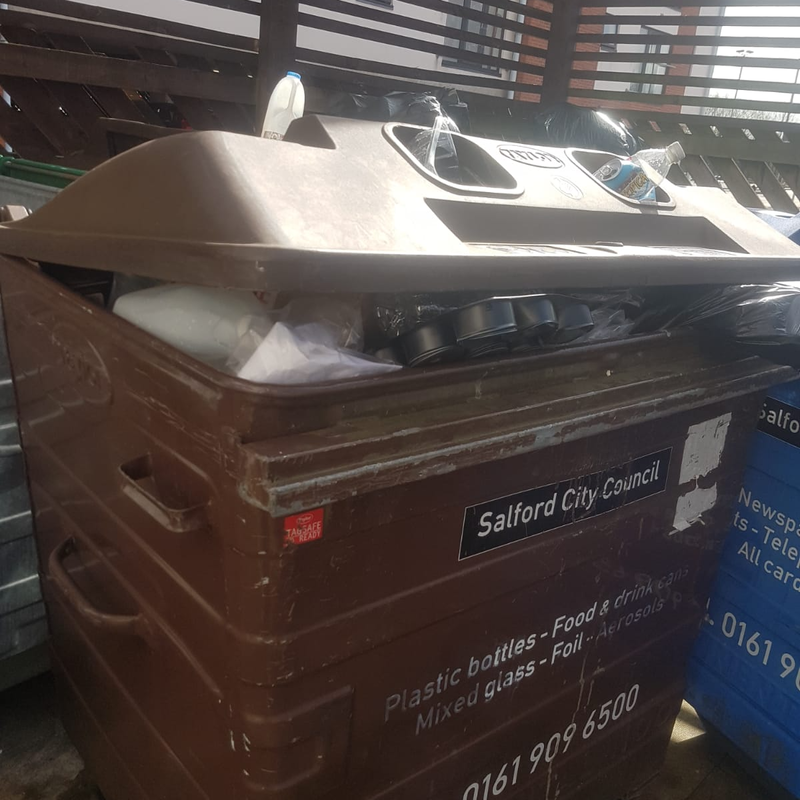 Large commercial general waste bin